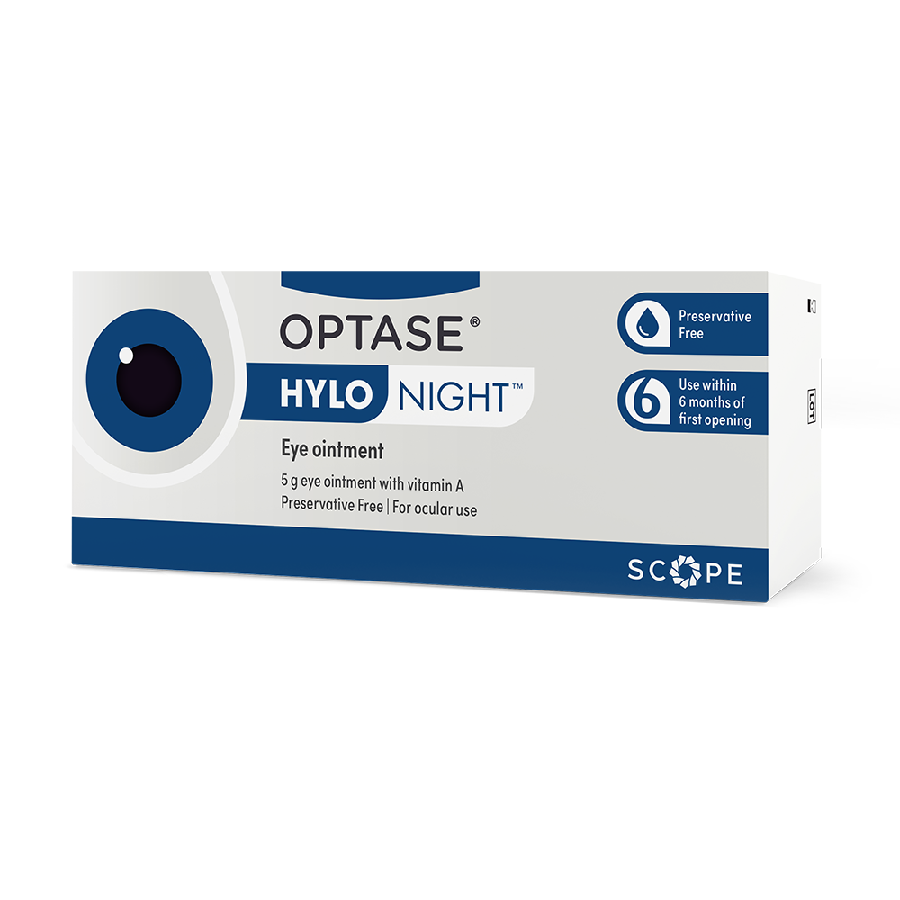 Optase Hylo Night Ointment Preservative-Free 300 uses (5g Tube)