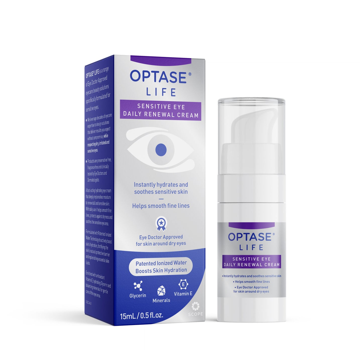 OPTASE® LIFE Sensitive Eye Daily Renewal Cream